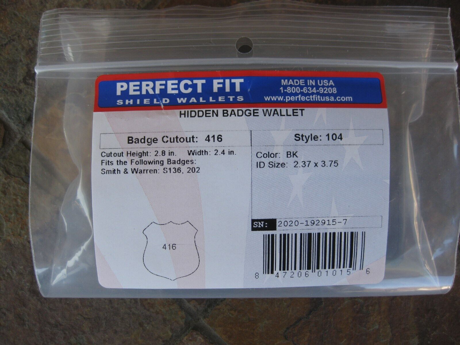 PFCT FT STYLE: 104 HIDDEN BADGE WALLET (221)